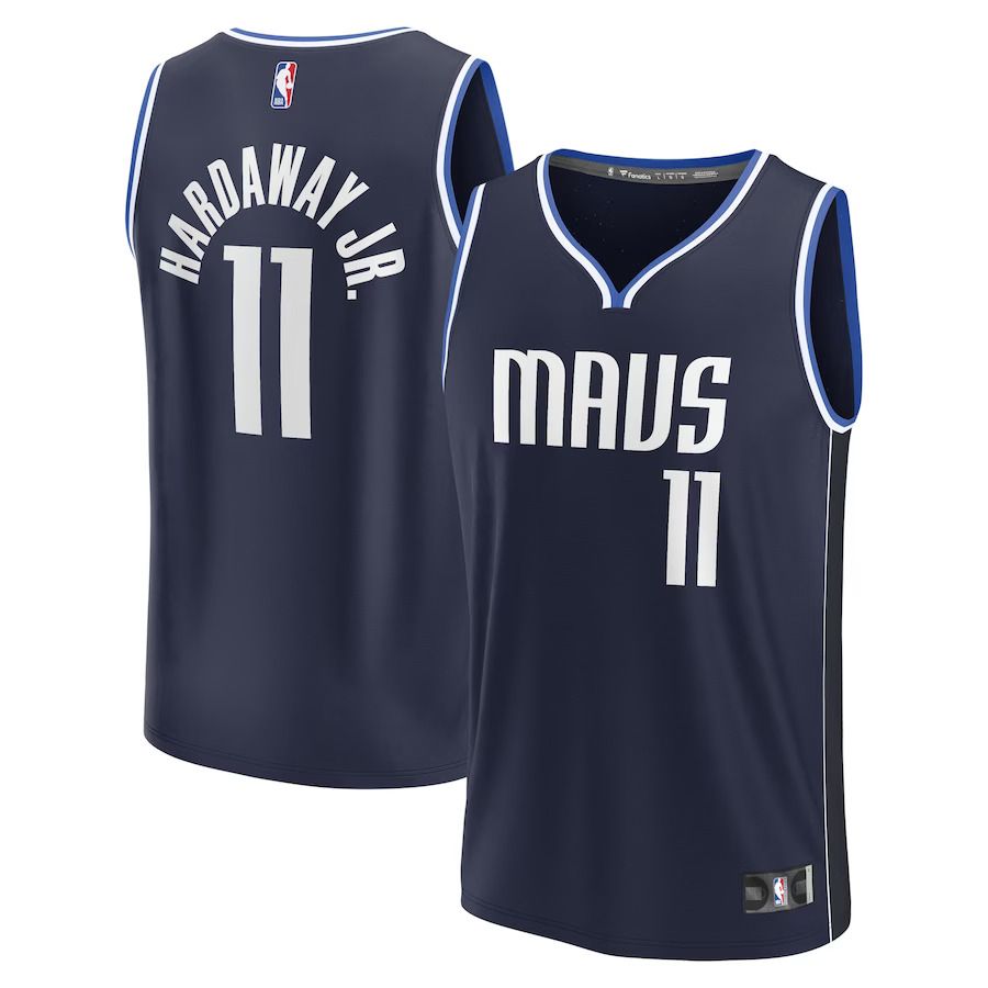 Men Dallas Mavericks #11 Tim Hardaway Jr. Fanatics Branded Navy 2022-23 Fast Break Replica NBA Jersey->dallas mavericks->NBA Jersey